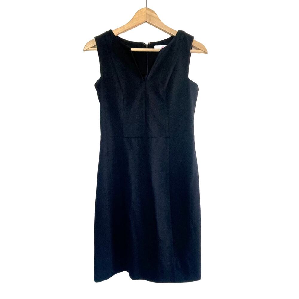 ALICE & TRIXIE black knit basic sleeveless sheath mini dress